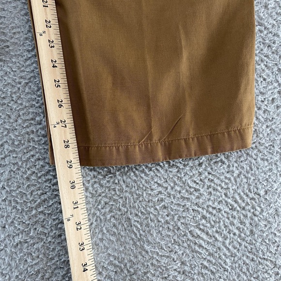 Madewell Trouser Pants Womens 8 Brown Pleated Wide Leg Relaxed Linen Minimalist - Picture 6 of 15